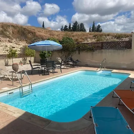 With Spacious Living Area And Private Pool. Paphos