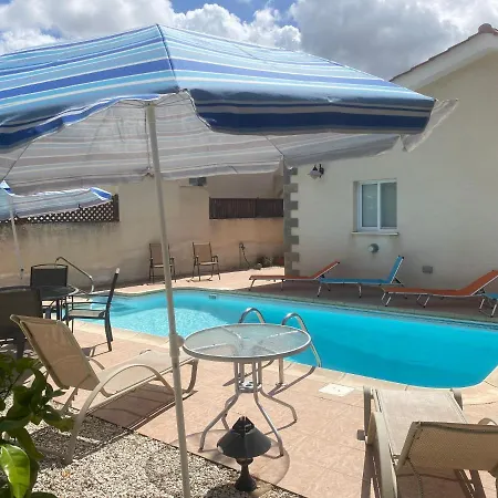 With Spacious Living Area And Private Pool. Пафос